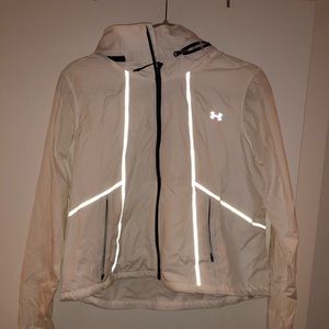 Women’s White Under Armour Running Jacket
